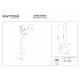 Maytoni Bangkok Lampa wisząca LED 1500lm 3000K Czarny MOD185PL-L12CG3K2
