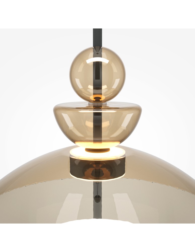 Single pendant lamps - Maytoni Bangkok LED pendant lamp 1500lm 3000K Black MOD185PL-L12CG3K3. - product kolory-swiatla.pl 6