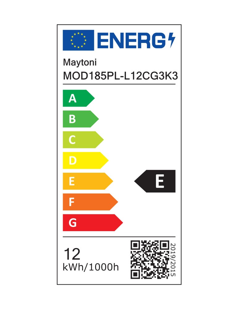 Single pendant lamps - Maytoni Bangkok LED pendant lamp 1500lm 3000K Black MOD185PL-L12CG3K3. - product kolory-swiatla.pl 7