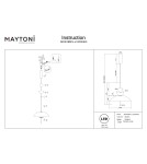 Single pendant lamps - Maytoni Bangkok LED pendant lamp 1500lm 3000K Black MOD185PL-L12CG3K3. - product 8