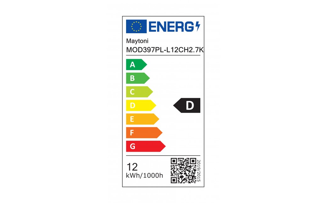 Maytoni Bruma Lampa wisząca LED 1500lm 2700K Chrom MOD397PL-L12CH2.7K