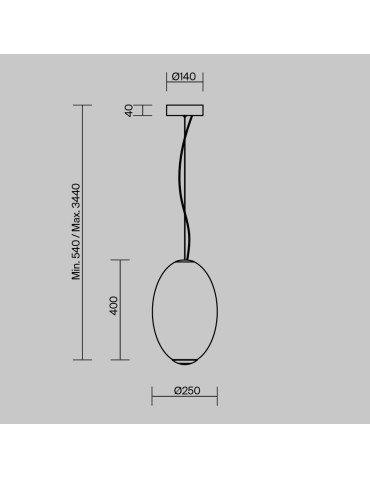 Maytoni Bruma LED pendant lamp 2500lm 2700K Chrome MOD397PL-L19CH2.7K - product 2