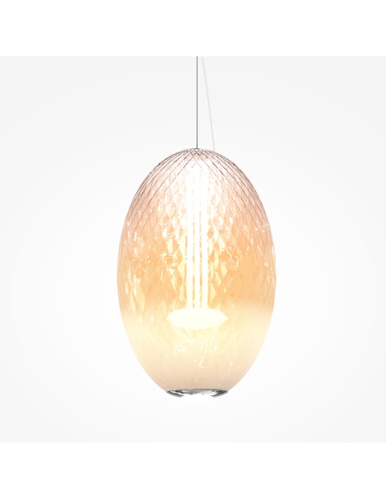 Single pendant lamps - Maytoni Bruma LED pendant lamp 2500lm 2700K Chrome MOD397PL-L19CH2.7K - product kolory-swiatla.pl 5