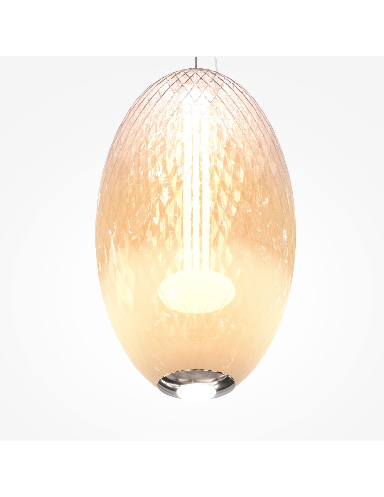 Single pendant lamps - Maytoni Bruma LED pendant lamp 2500lm 2700K Chrome MOD397PL-L19CH2.7K - product kolory-swiatla.pl 6