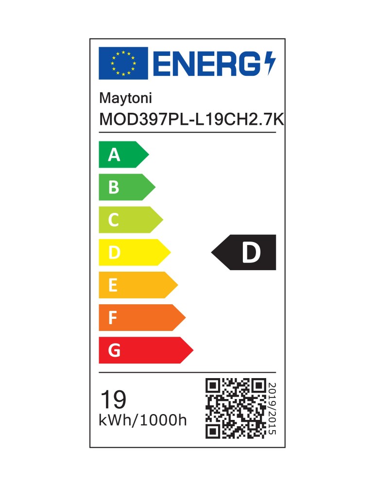 Single pendant lamps - Maytoni Bruma LED pendant lamp 2500lm 2700K Chrome MOD397PL-L19CH2.7K - product kolory-swiatla.pl 7