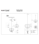 Single pendant lamps - Maytoni Cambio Pendant Lamp 1xE27 Black MOD398PL-01S - product 7