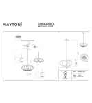 Single pendant lamps - Maytoni Cambio Pendant Lamp 1xE27 Black MOD398PL-01GR1 - product 6