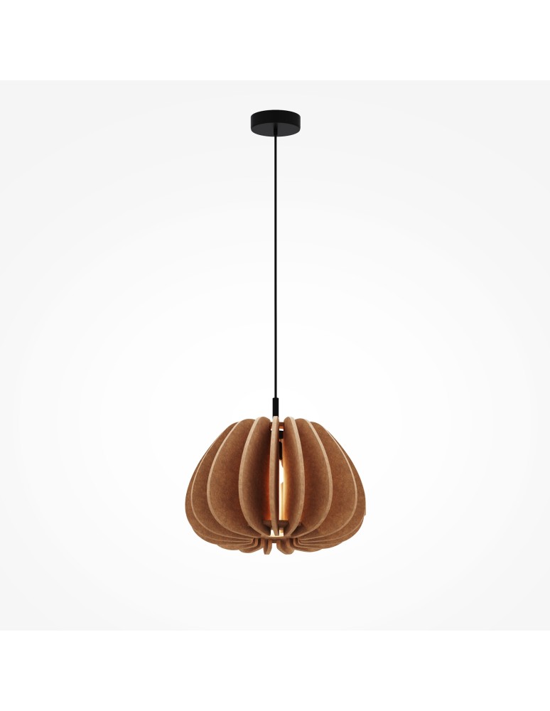 Single pendant lamps - Maytoni Cambio Pendant Lamp 1xE27 Black MOD398PL-01BR - product kolory-swiatla.pl 5