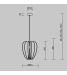 Single pendant lamps - Maytoni Cambio Pendant Lamp 1xE27 Black MOD398PL-01GR - product 2