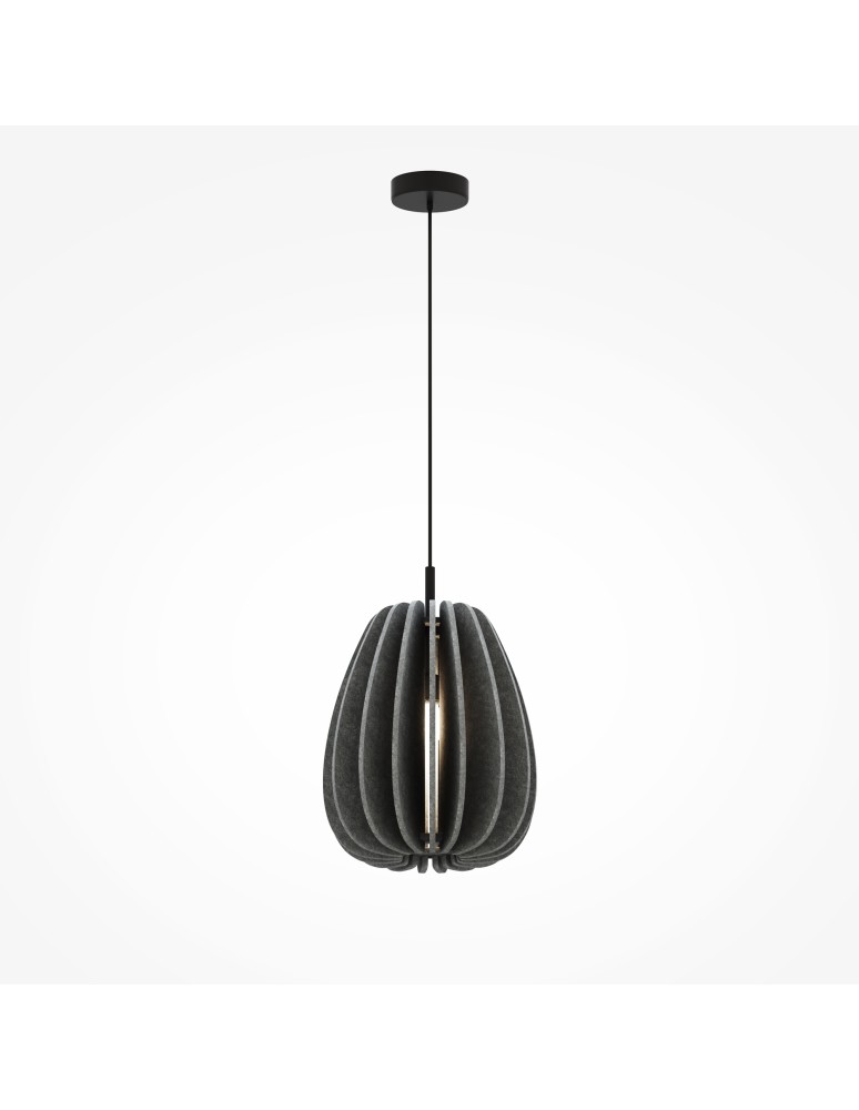 Single pendant lamps - Maytoni Cambio Pendant Lamp 1xE27 Black MOD398PL-01GR - product kolory-swiatla.pl 5