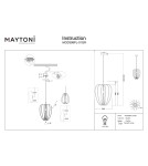 Single pendant lamps - Maytoni Cambio Pendant Lamp 1xE27 Black MOD398PL-01GR - product 7