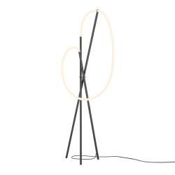 Maytoni Crochet Lampa podłogowa LED 2500lm 3000K Czarny MOD369FL-L36B3K