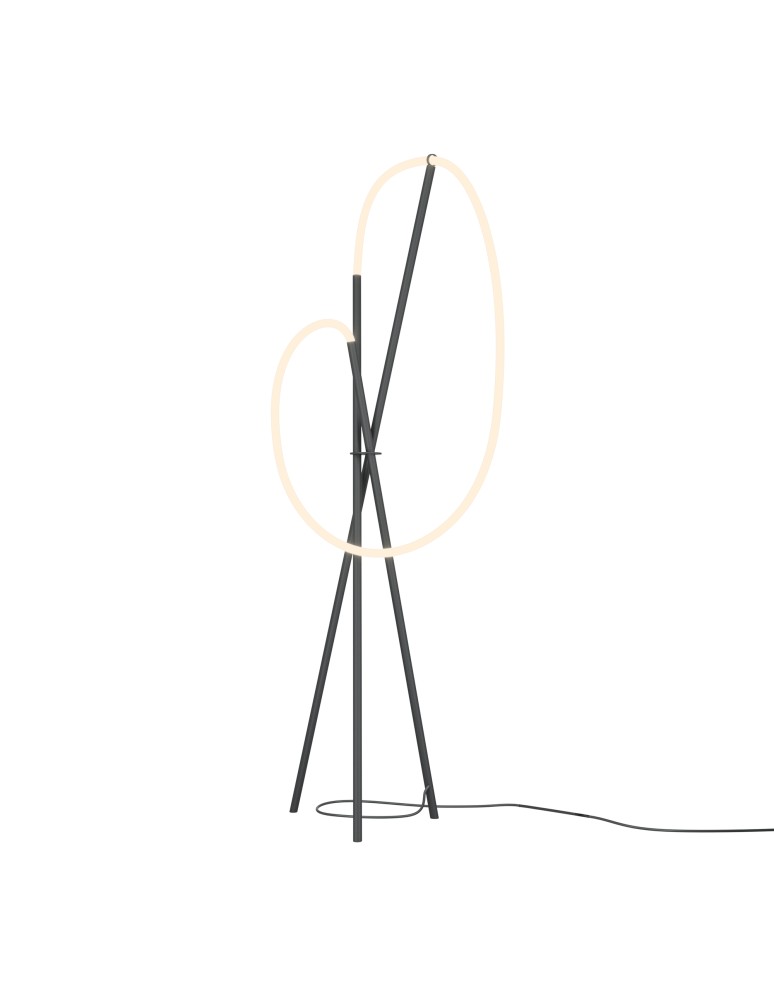 Floor lamps - Maytoni Crochet LED Floor Lamp 2500lm 3000K Black MOD369FL-L36B3K. - product kolory-swiatla.pl 1