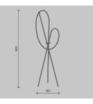 Floor lamps - Maytoni Crochet LED Floor Lamp 2500lm 3000K Black MOD369FL-L36B3K. - product 2