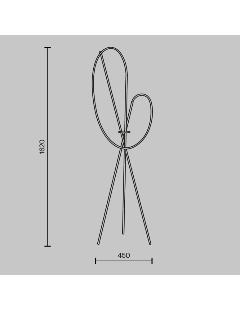 Floor lamps - Maytoni Crochet LED Floor Lamp 2500lm 3000K Black MOD369FL-L36B3K. - product kolory-swiatla.pl 2