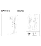 Floor lamps - Maytoni Crochet LED Floor Lamp 2500lm 3000K Black MOD369FL-L36B3K. - product 9