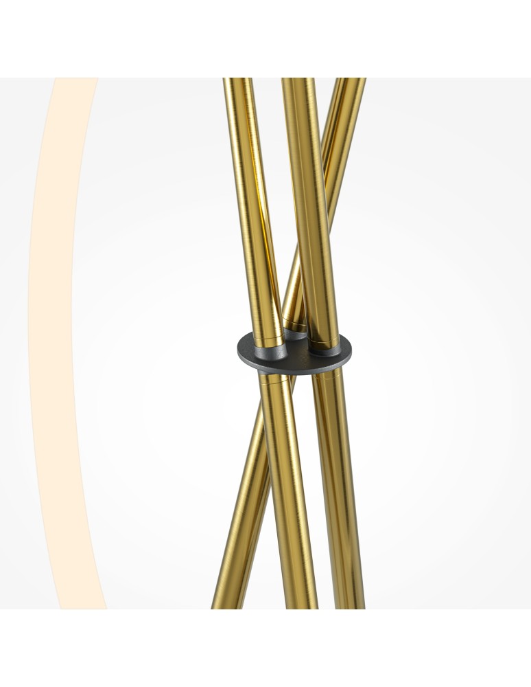Floor lamps - Maytoni Crochet LED Floor Lamp 2500lm 3000K Black and Brass MOD369FL-L36BS3K - product kolory-swiatla.pl 3