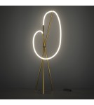 Floor lamps - Maytoni Crochet LED Floor Lamp 2500lm 3000K Black and Brass MOD369FL-L36BS3K - product 5