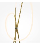 Floor lamps - Maytoni Crochet LED Floor Lamp 2500lm 3000K Black and Brass MOD369FL-L36BS3K - product 6