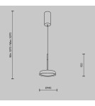Single pendant lamps - Maytoni El LED pendant lamp 700lm 3000K Black MOD041PL-L15G3K - product 2