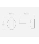 Reading wall lamps - Astro Enna Surface LED For Reading 4.5W LED Matte Gold 1058108 - product 2