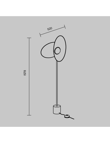 Maytoni Evolution LED Floor Lamp 350lm 3000K Black MOD396FL-L10W3K. - product 2