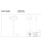 Floor lamps - Maytoni Evolution LED Floor Lamp 350lm 3000K Black MOD396FL-L10W3K. - product 7