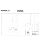 Designer pendant lamps - Maytoni Evolution LED pendant lamp 400lm 3000K Black MOD396PL-L10GR3K - product 9