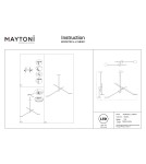 LED pendant lamps - Maytoni Fad LED ceiling lamp 800lm 3000K Black MOD070CL-L15B3K1. - product 8