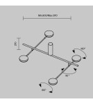 LED ceiling lamps - Maytoni Fad LED ceiling lamp 1450lm 3000K Black MOD070CL-L30B3K. - product 2