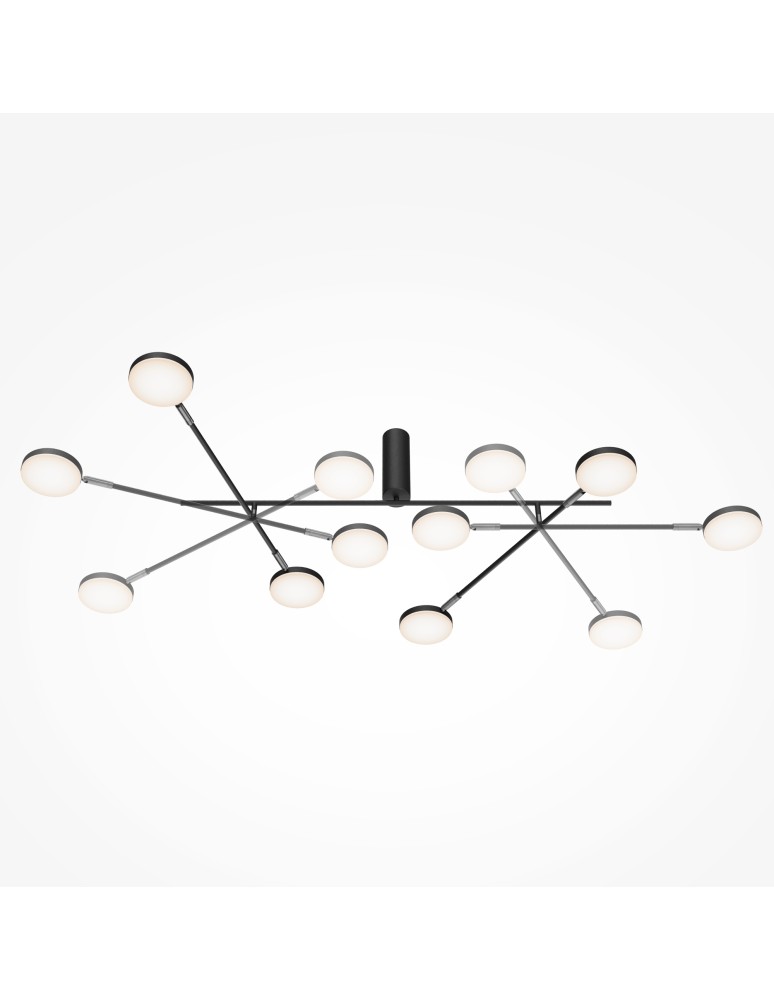LED ceiling lamps - Maytoni Fad LED ceiling lamp 1450lm 3000K Black MOD070CL-L30B3K. - product kolory-swiatla.pl 4