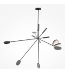 LED pendant lamps - Maytoni Fad LED ceiling lamp 500lm 3000K Black MOD070CL-L8B3K. - product 4