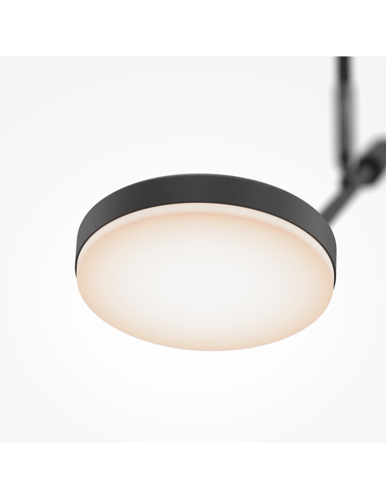 LED pendant lamps - Maytoni Fad LED ceiling lamp 500lm 3000K Black MOD070CL-L8B3K. - product kolory-swiatla.pl 5