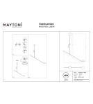 LED pendant lamps - Maytoni Fad LED ceiling lamp 500lm 3000K Black MOD070CL-L8B3K. - product 7