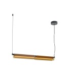 Pendant lamps over the island - Maytoni Flat LED pendant lamp 2480lm 3000K Black MOD296PL-L20BC3K. - product 1