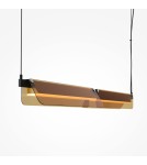 Pendant lamps over the island - Maytoni Flat LED pendant lamp 2480lm 3000K Black MOD296PL-L20BC3K. - product 5