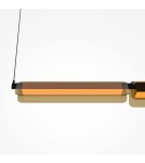 Pendant lamps over the island - Maytoni Flat LED pendant lamp 2480lm 3000K Black MOD296PL-L20BC3K. - product 6