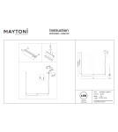 Pendant lamps over the island - Maytoni Flat LED pendant lamp 2480lm 3000K Black MOD296PL-L20BC3K. - product 8