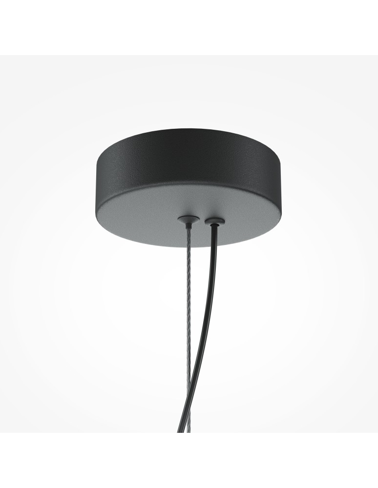 Pendant lamps over the island - Maytoni Flat LED pendant lamp 2480lm 3000K Black and brass MOD296PL-L20BS3K - product kolory-swiatla.pl 3