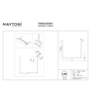 Pendant lamps over the island - Maytoni Flat LED pendant lamp 2480lm 3000K Black and brass MOD296PL-L20BS3K - product 7