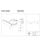 Designer wall lamps - Maytoni Flat LED wall lamp 1150lm 3000K Black and brass MOD296WL-L10BS3K. - product 7