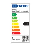 Designer wall lamps - Maytoni Flat LED wall lamp 730lm 3000K Black MOD296WL-L6BC3K. - product 5