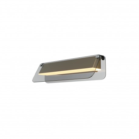 Maytoni Flat Lampa ścienna LED 730lm 3000K Czerń i mosiądz MOD296WL-L6BS3K