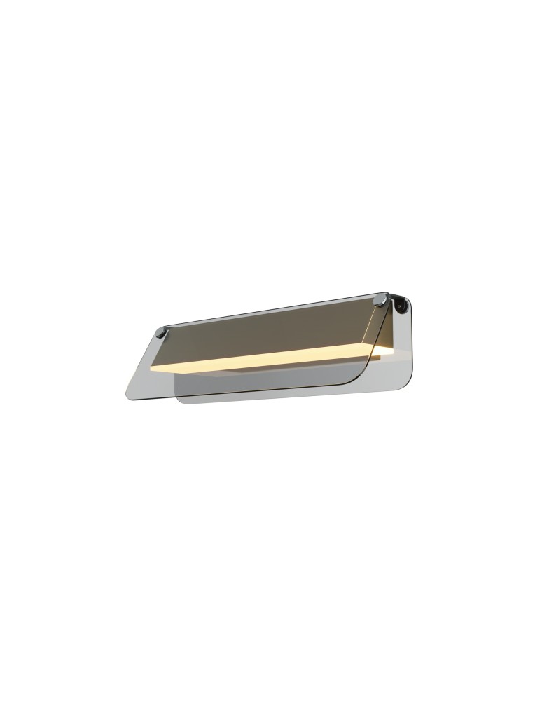 Designer wall lamps - Maytoni Flat LED wall lamp 730lm 3000K Black and brass MOD296WL-L6BS3K. - product kolory-swiatla.pl 1