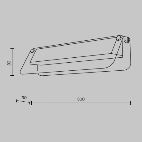 Maytoni Flat Lampa ścienna LED 730lm 3000K Czerń i mosiądz MOD296WL-L6BS3K