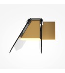 Designer wall lamps - Maytoni Flat LED wall lamp 730lm 3000K Black and brass MOD296WL-L6BS3K. - product 3