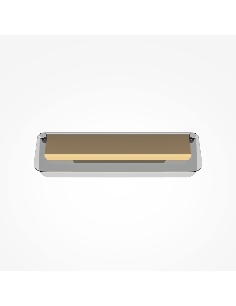 Designer wall lamps - Maytoni Flat LED wall lamp 730lm 3000K Black and brass MOD296WL-L6BS3K. - product kolory-swiatla.pl 4