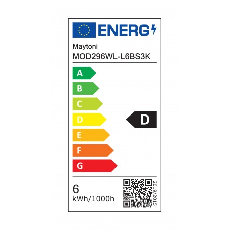 Maytoni Flat Lampa ścienna LED 730lm 3000K Czerń i mosiądz MOD296WL-L6BS3K