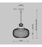 Single pendant lamps - Maytoni Levitation Pendant Lamp 1xG9 Brass MOD376PL-01G - product 2