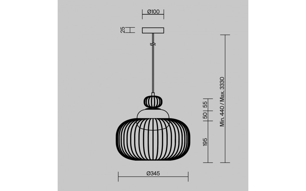 Maytoni Levitation Lampa wisząca 1xG9 Mosiądz MOD376PL-01G